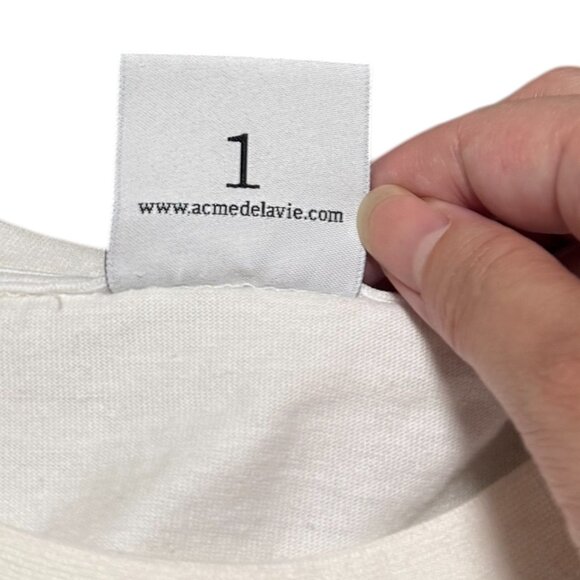 NWOT ADLV Rabbit Bear Doll Logo Short Sleeve Oversized T-Shirt - Picture 7 of 10